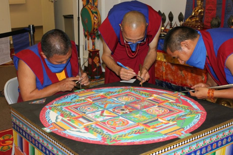 sadak Nyelam sand mandala by Tenzin Yangton & Chaphur 2012