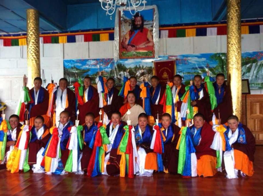 Nuns in Tibet Nya Rong with Khandro Rinpoche graduating 2013